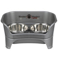 EXPRESS Neater Feeder for Dogs - Premium Elevated Feeding System with Stainless Steel Bowls and BPA - Free Construction for Effortless Clean - Up - Leash & Lift