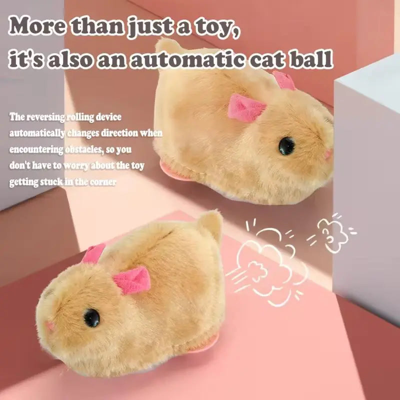 Engaging and Fun Boredom Buster Smart Cat Toy - USB Rechargeable Auto-Rolling Ball for Indoor Cats with Interactive Mouse Play