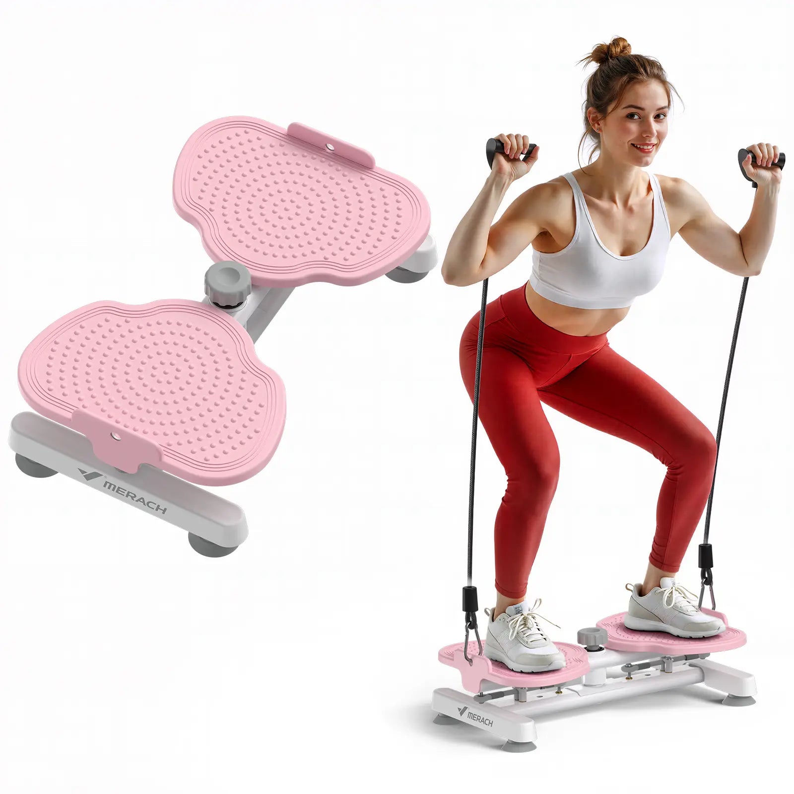 Transform Your Core with the Merach Waist Twist Machine - Silent, Stable, and Non-Slip Abdominal Roller for Effective Workouts!