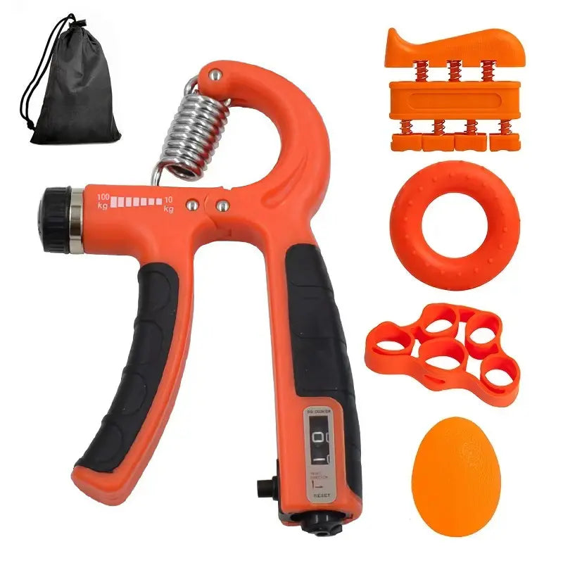 Adjustable Resistance Hand Grip Strengthening Kit - 5 Pack Forearm Grippers, Finger Exercisers, and Stress Relief Tools for Athletes and Fitness Enthusiasts