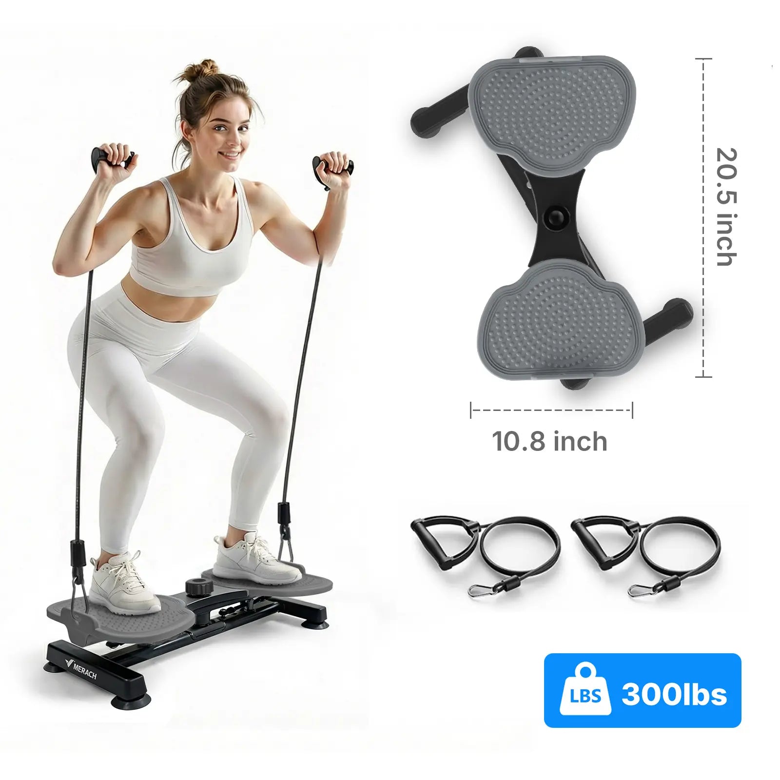 Transform Your Core with the Merach Waist Twist Machine - Silent, Stable, and Non-Slip Abdominal Roller for Effective Workouts!