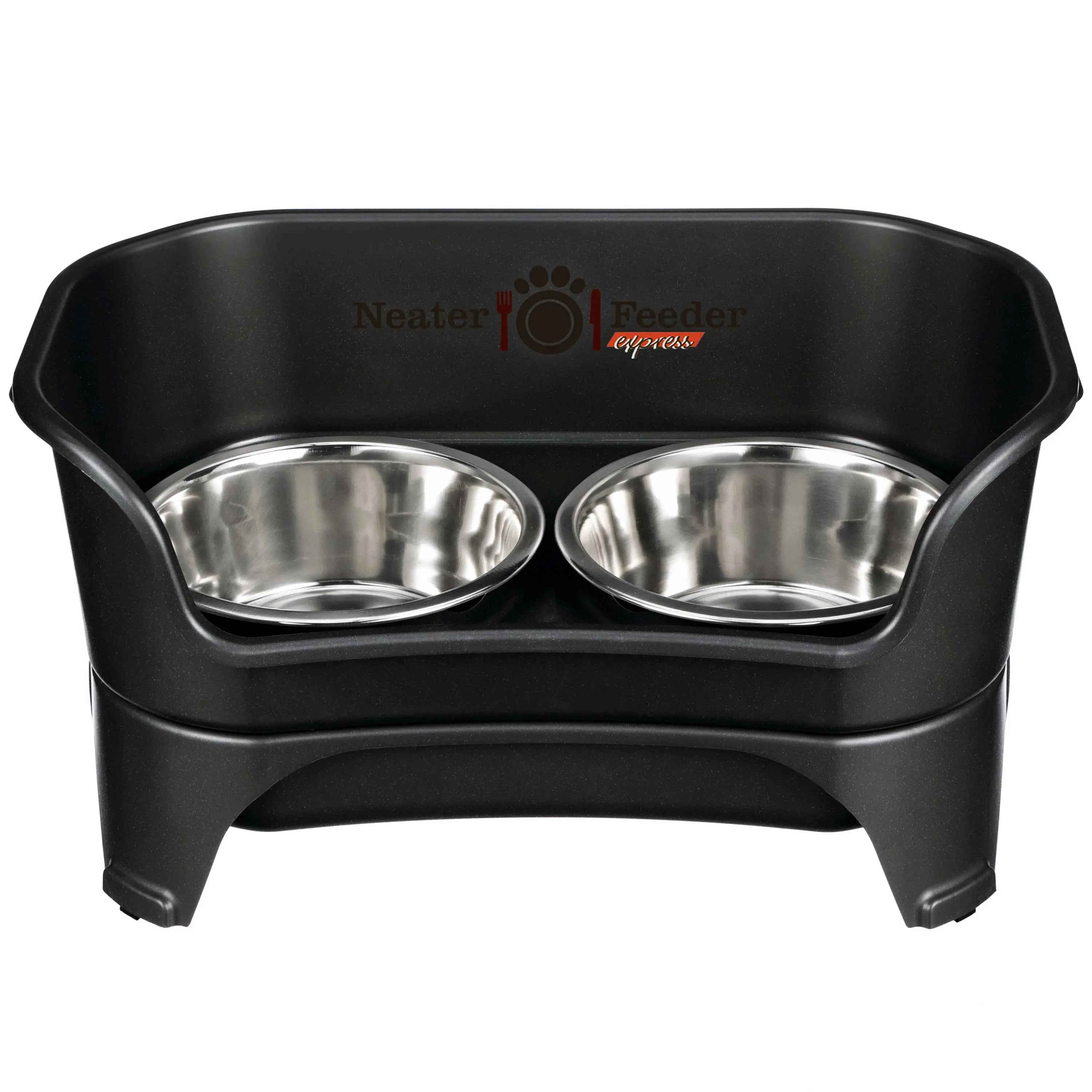 Introducing the EXPRESS Neater Feeder for Dogs - The Ultimate Mess-Proof Elevated Feeder with Stainless Steel Bowls, BPA-Free Design, and Easy Clean-Up!