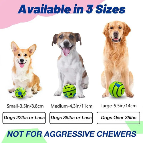 Exciting Squeaky Wag Ball for Dogs - Durable Interactive Toy for Indoor & Outdoor Fun, Perfect Gift for Pet Training and Special Occasions
