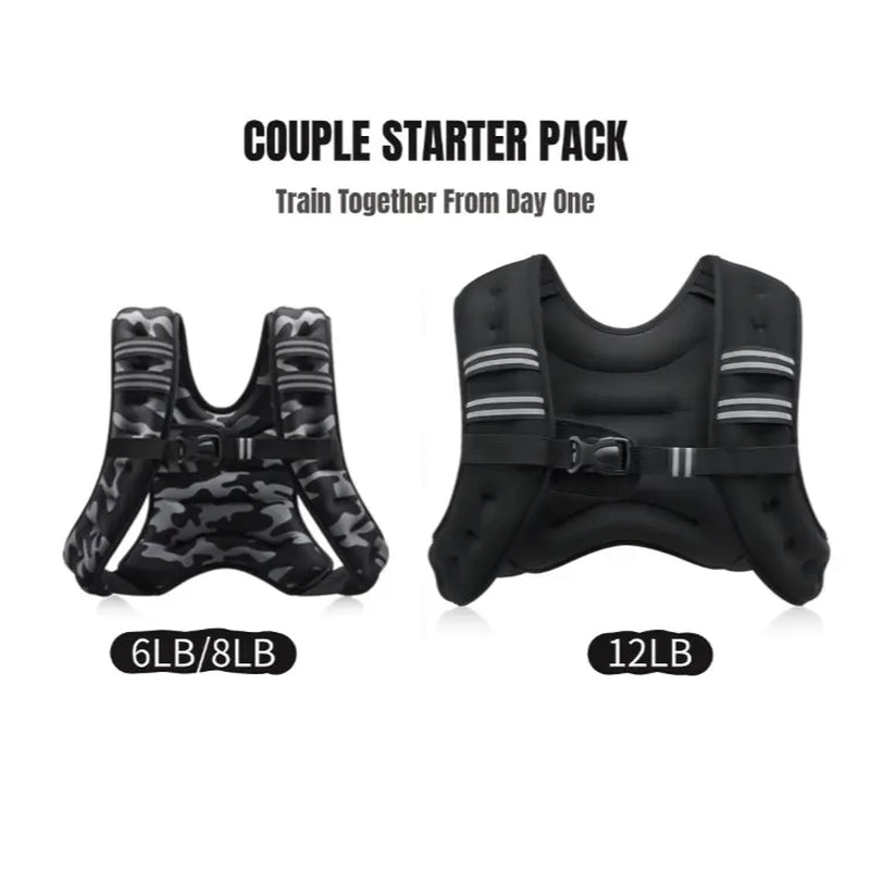 【Summervibes】Zelus Weighted Vests,6/8/12/16/20/25/30Lbs Weight Vest with Detachable Phone Pouch&Reflective Stripes&Adjustable Straps| Exercise Equipment & Workout Enhancer for Motivational Walking, Strength Training, Running, Rucking#Summervibes Summervi