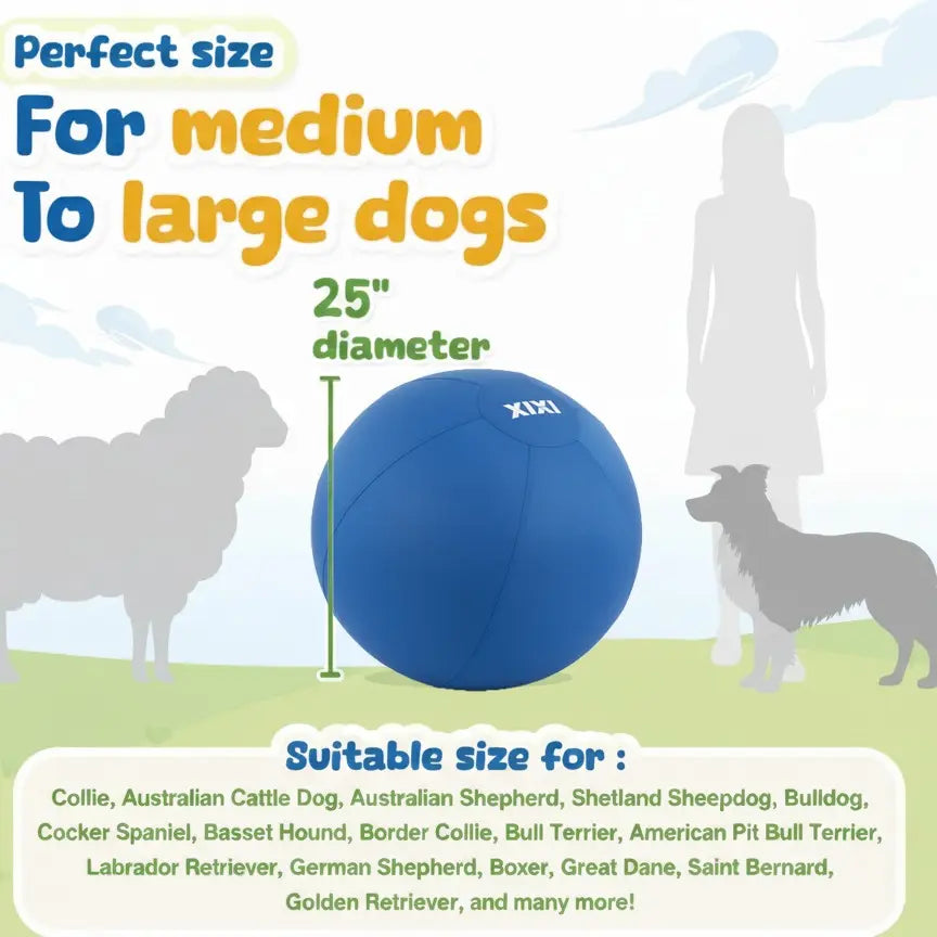 XIXI Inflatable Herding Ball for Dogs - The Ultimate Interactive Toy for High-Energy Breeds