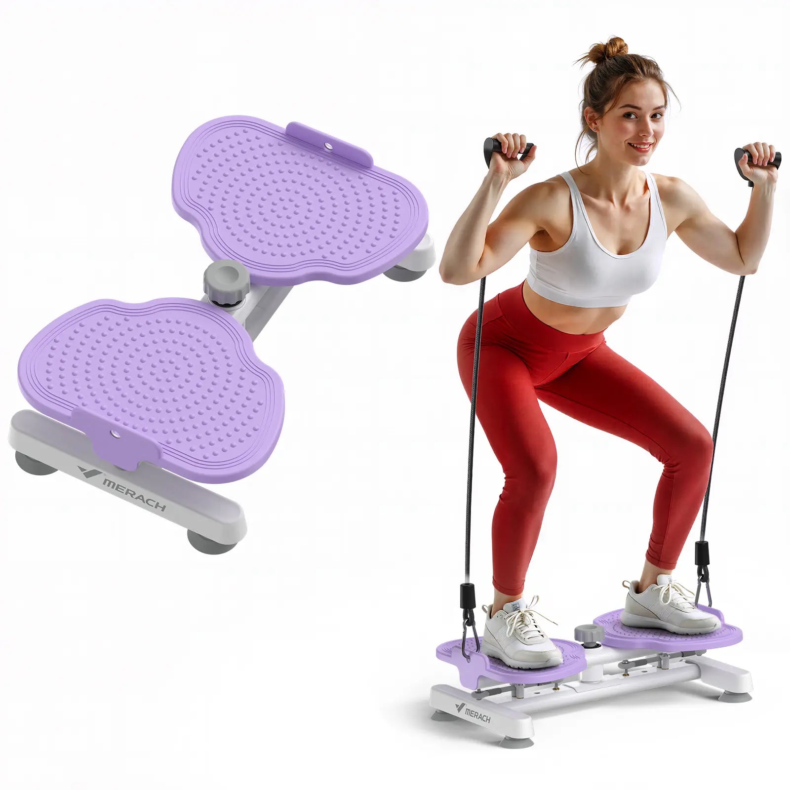Transform Your Core with the Merach Waist Twist Machine - Silent, Stable, and Non-Slip Abdominal Roller for Effective Workouts!