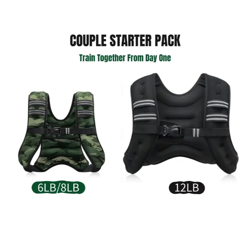 【Summervibes】Zelus Weighted Vests,6/8/12/16/20/25/30Lbs Weight Vest with Detachable Phone Pouch&Reflective Stripes&Adjustable Straps| Exercise Equipment & Workout Enhancer for Motivational Walking, Strength Training, Running, Rucking#Summervibes Summervi
