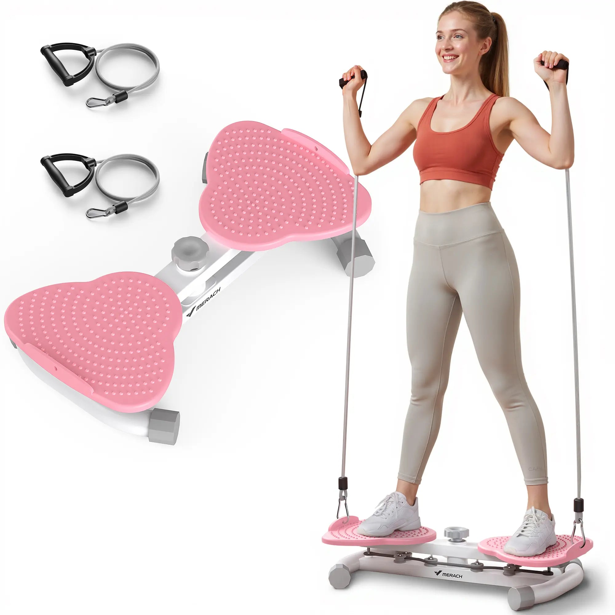 Transform Your Core with the Merach Waist Twist Machine - Silent, Stable, and Non-Slip Abdominal Roller for Effective Workouts!