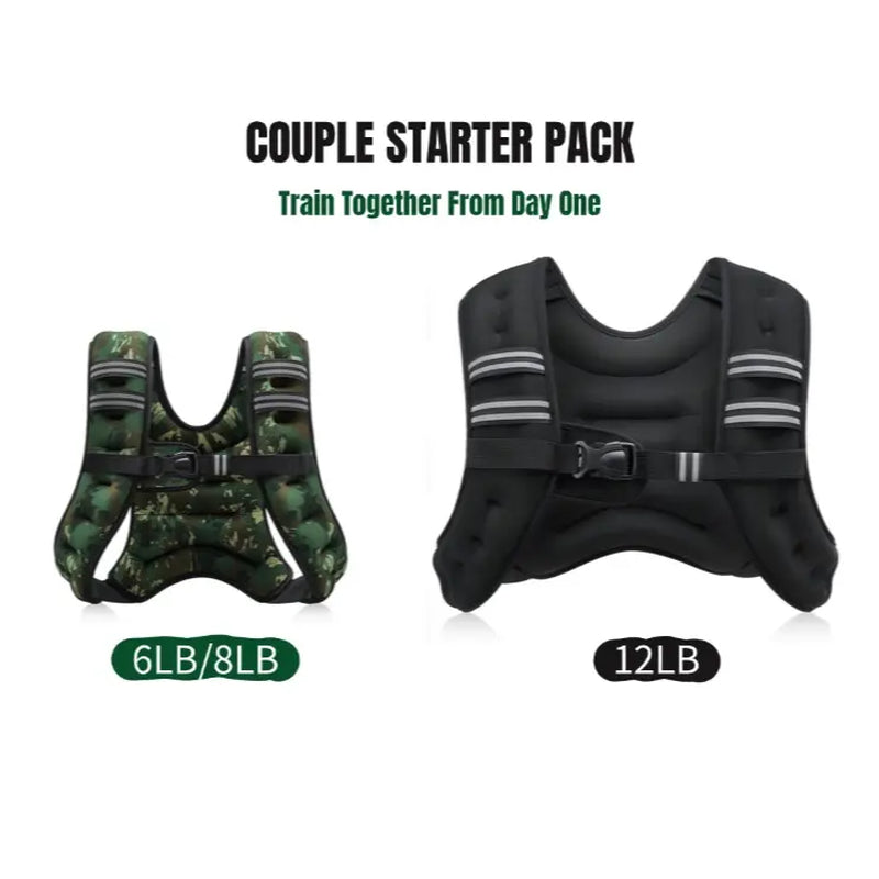 【Summervibes】Zelus Weighted Vests,6/8/12/16/20/25/30Lbs Weight Vest with Detachable Phone Pouch&Reflective Stripes&Adjustable Straps| Exercise Equipment & Workout Enhancer for Motivational Walking, Strength Training, Running, Rucking#Summervibes Summervi