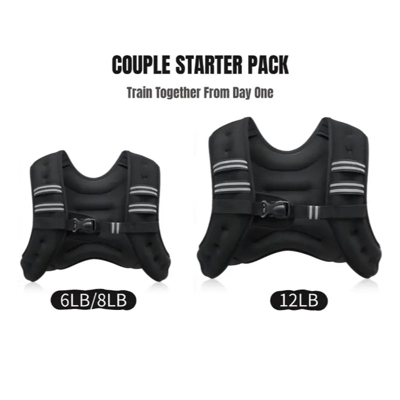 【Summervibes】Zelus Weighted Vests,6/8/12/16/20/25/30Lbs Weight Vest with Detachable Phone Pouch&Reflective Stripes&Adjustable Straps| Exercise Equipment & Workout Enhancer for Motivational Walking, Strength Training, Running, Rucking#Summervibes Summervi