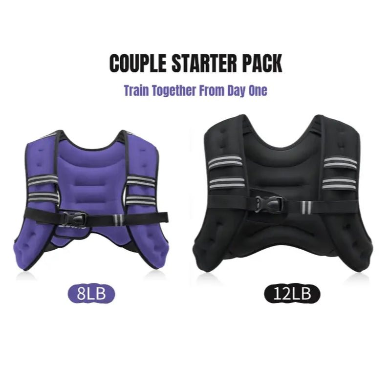 【Summervibes】Zelus Weighted Vests,6/8/12/16/20/25/30Lbs Weight Vest with Detachable Phone Pouch&Reflective Stripes&Adjustable Straps| Exercise Equipment & Workout Enhancer for Motivational Walking, Strength Training, Running, Rucking#Summervibes Summervi