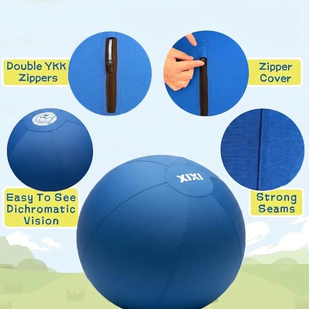 XIXI Inflatable Herding Ball for Dogs - Premium Interactive Toy for Energetic Breeds - Leash & Lift