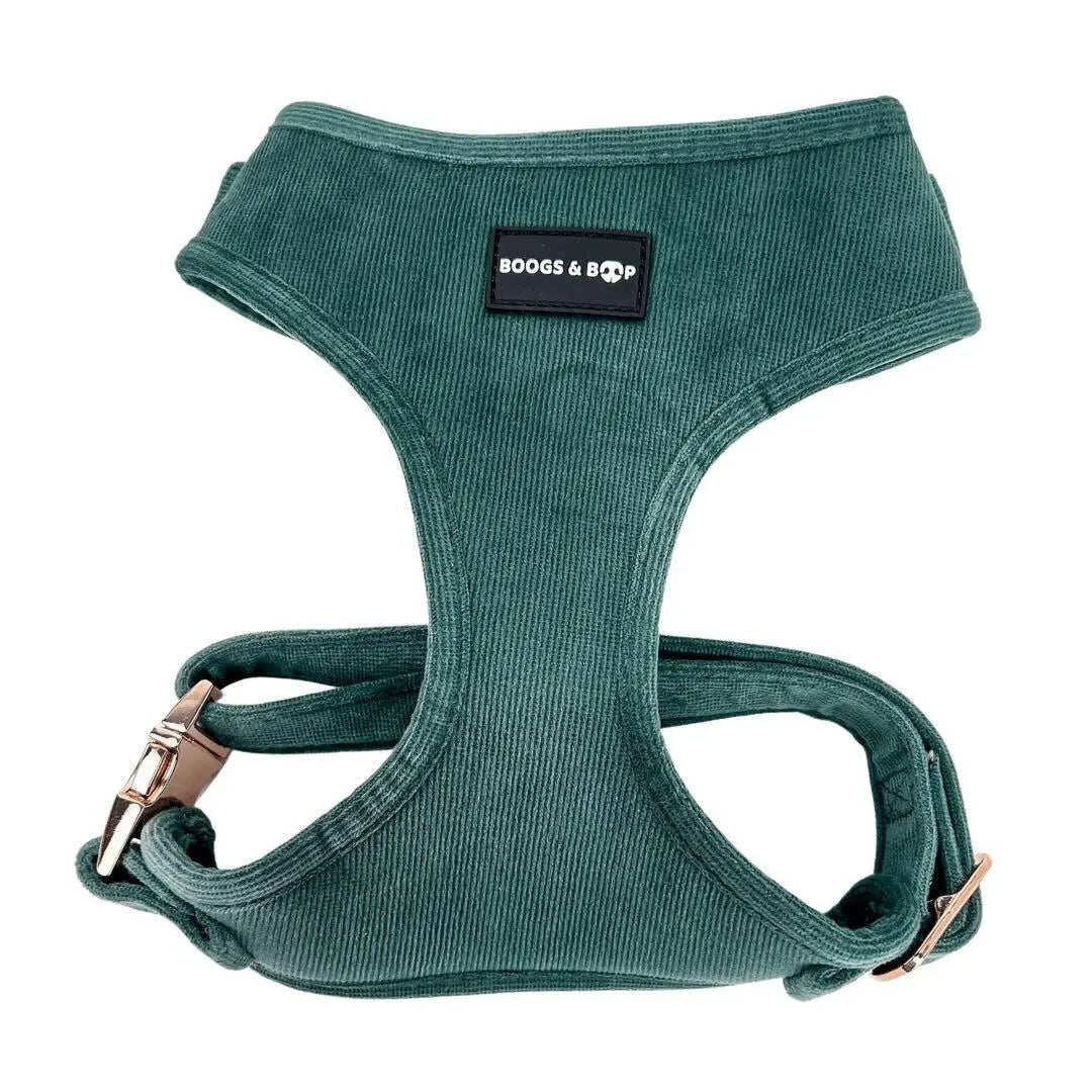 Moss Adjustable Corduroy Dog Harness