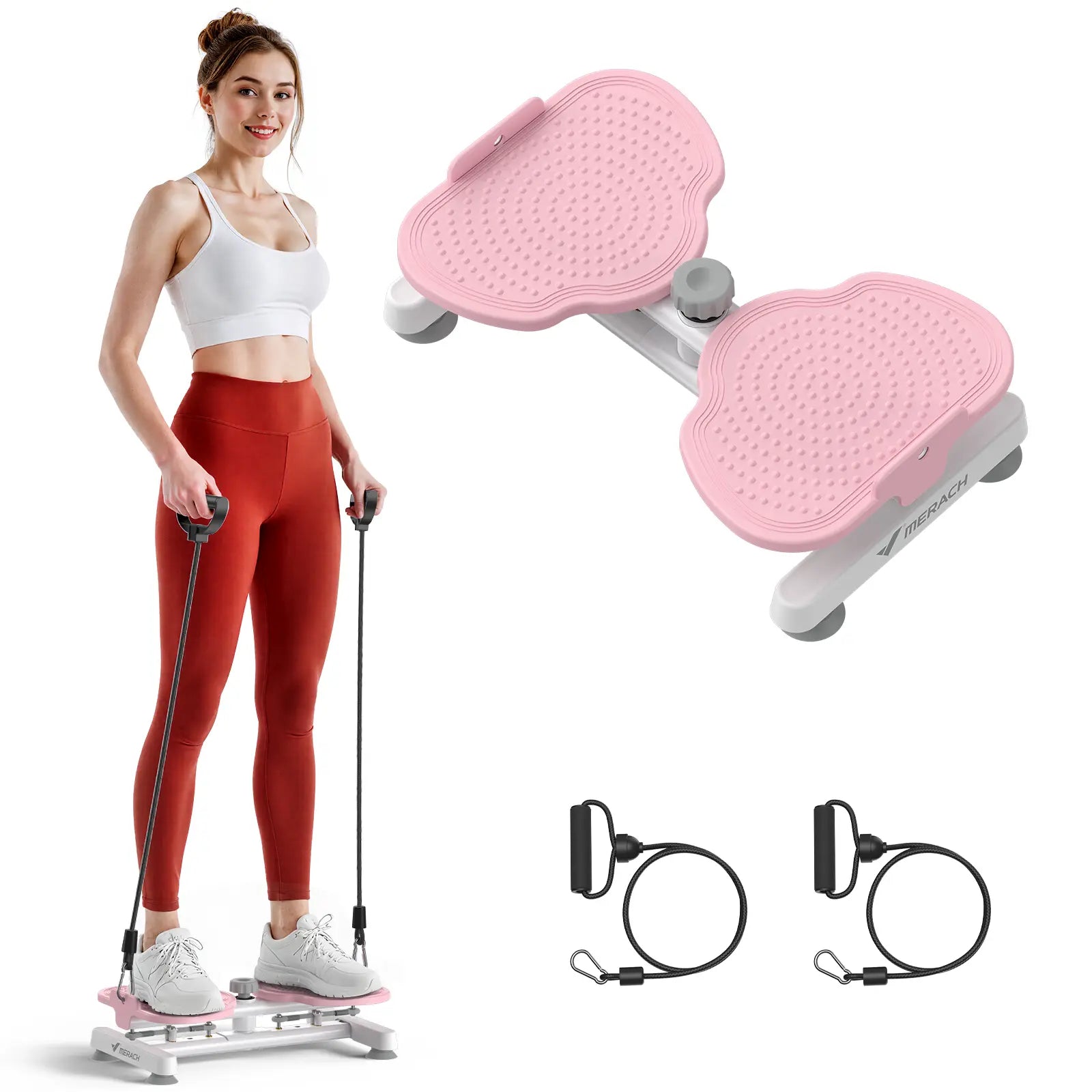 Transform Your Core with the Merach Waist Twist Machine - Silent, Stable, and Non-Slip Abdominal Roller for Effective Workouts!