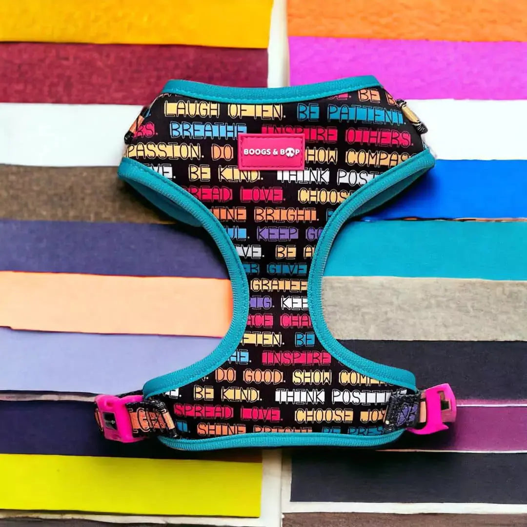 Adjustable Positive Affirmations Canine Harness