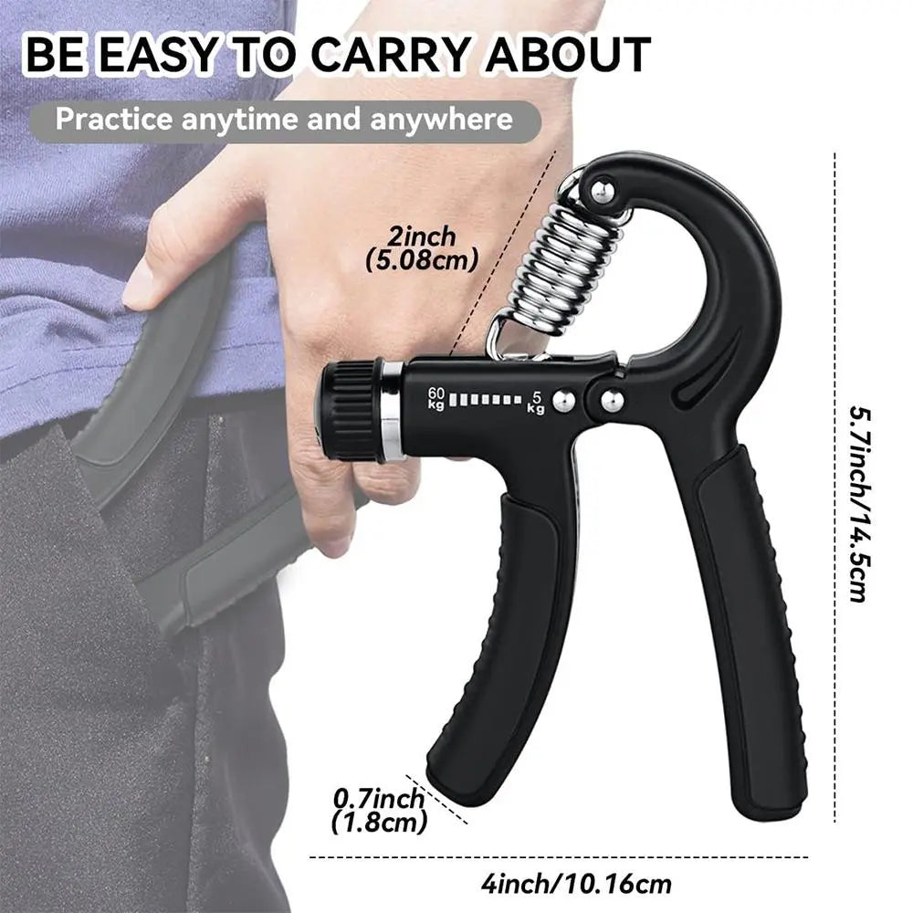 Adjustable Hand Grip Strengthener - 11Lbs to 132Lbs Forearm Grip Trainer for Home Gym and Workout Equipment, Ideal Valentine's Day Gift