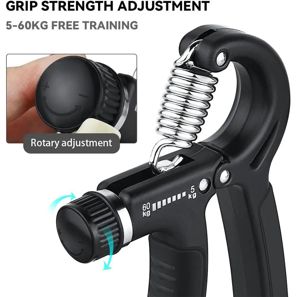 Adjustable Hand Grip Strengthener - 11Lbs to 132Lbs Forearm Grip Trainer for Home Gym and Workout Equipment, Ideal Valentine's Day Gift