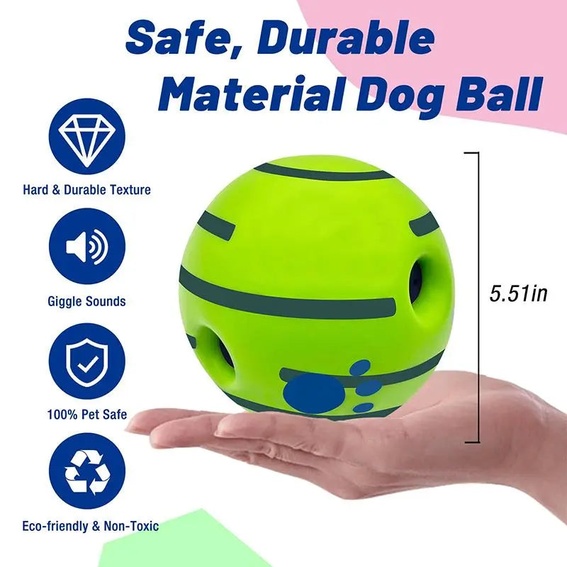 Exciting Squeaky Wag Ball for Dogs - Durable Interactive Toy for Indoor & Outdoor Fun, Perfect Gift for Pet Training and Special Occasions