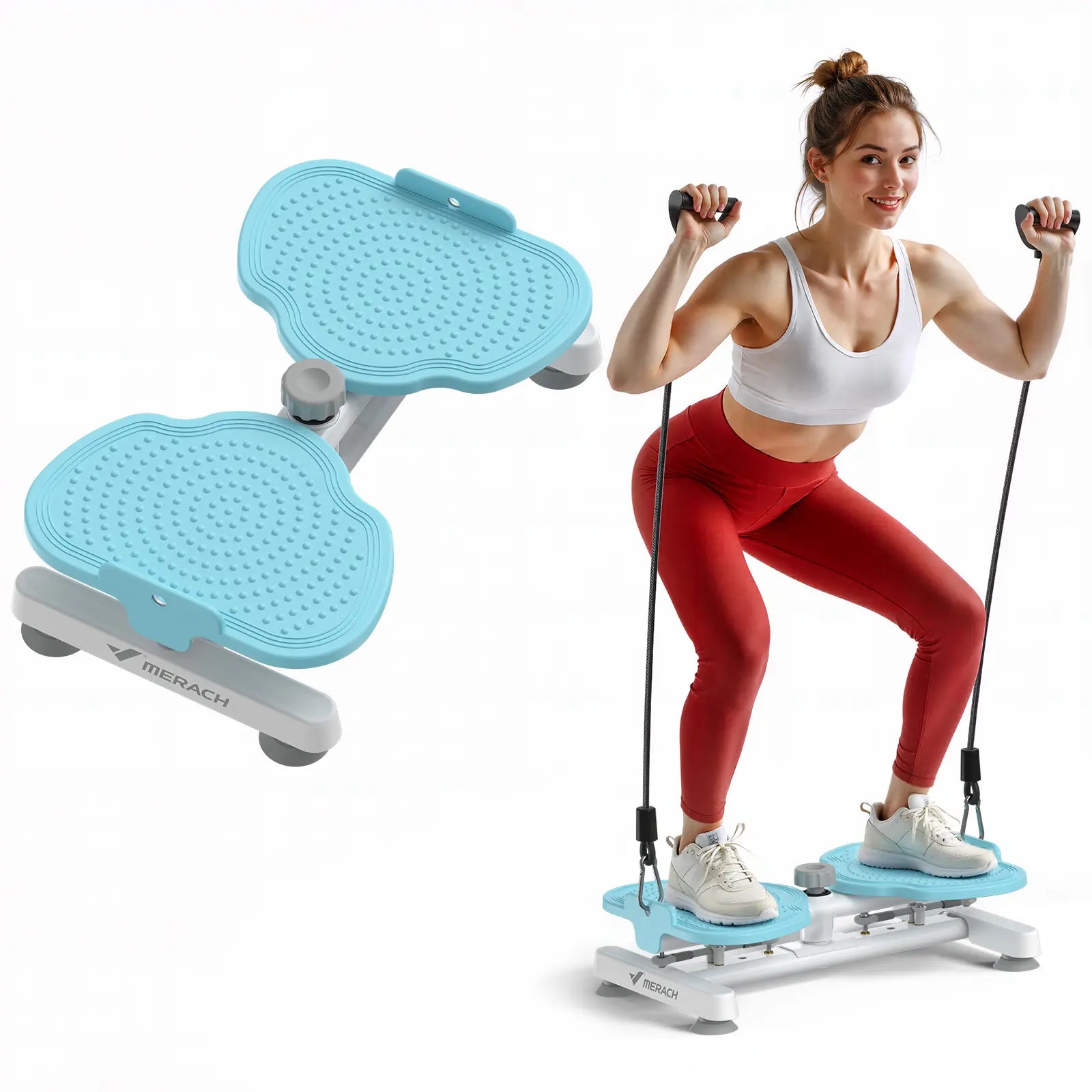 Transform Your Core with the Merach Waist Twist Machine - Silent, Stable, and Non-Slip Abdominal Roller for Effective Workouts!