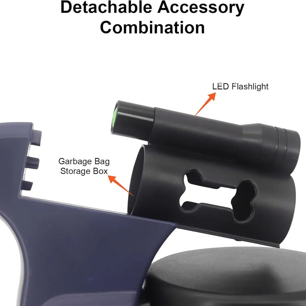 Double Dog Leash — Retractable, LED Light & Waste Bag Dispenser - Leash & Lift