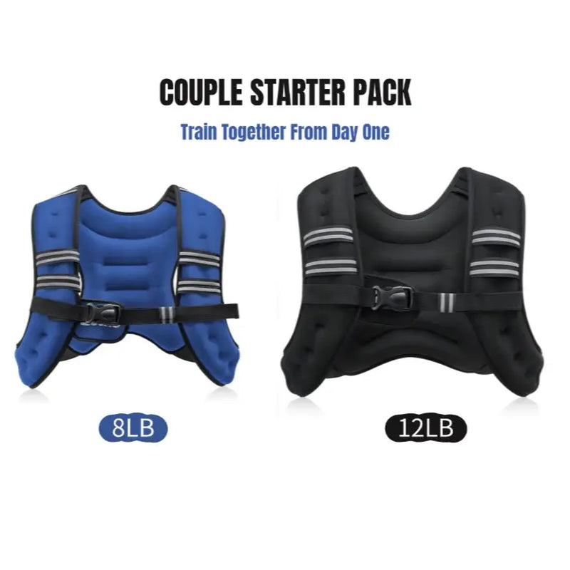 【Summervibes】Zelus Weighted Vests,6/8/12/16/20/25/30Lbs Weight Vest with Detachable Phone Pouch&Reflective Stripes&Adjustable Straps| Exercise Equipment & Workout Enhancer for Motivational Walking, Strength Training, Running, Rucking#Summervibes Summervi
