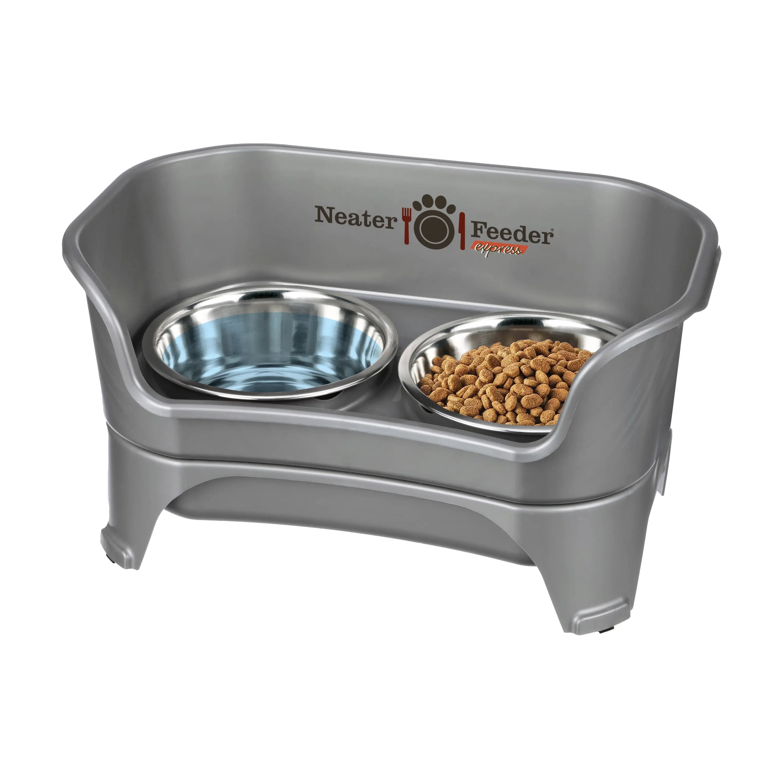 Introducing the EXPRESS Neater Feeder for Dogs - The Ultimate Mess-Proof Elevated Feeder with Stainless Steel Bowls, BPA-Free Design, and Easy Clean-Up!