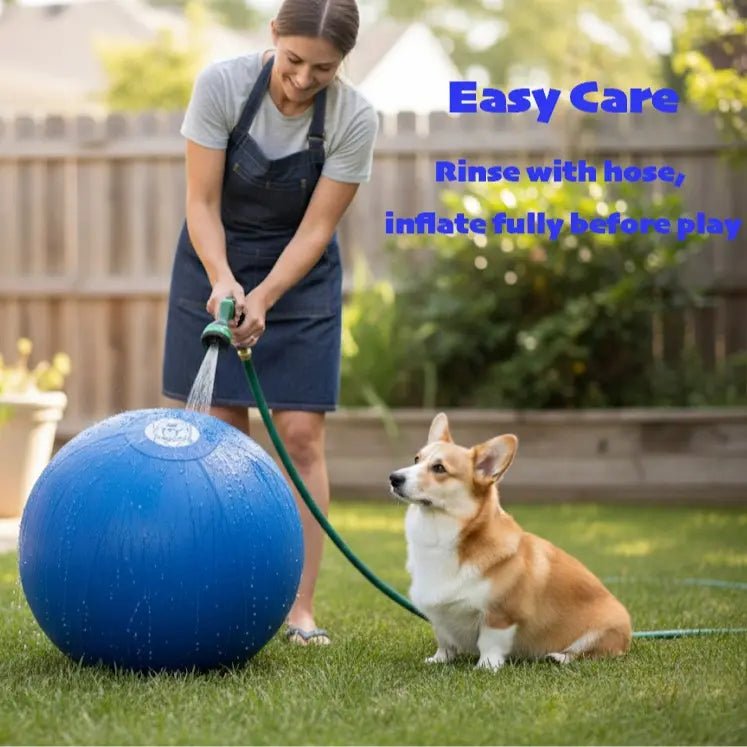 XIXI Inflatable Herding Ball for Dogs - Premium Interactive Toy for Energetic Breeds - Leash & Lift