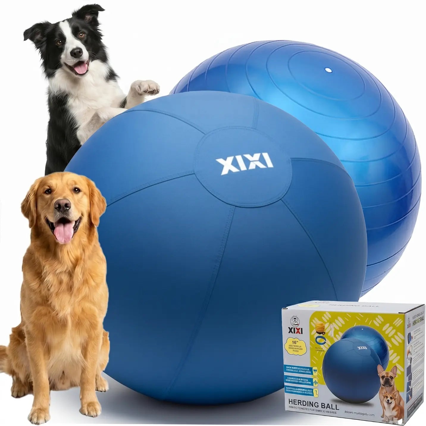 XIXI Inflatable Herding Ball for Dogs - The Ultimate Interactive Toy for High-Energy Breeds