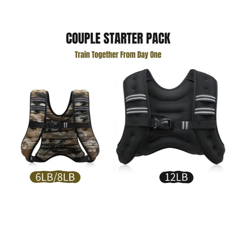 【Summervibes】Zelus Weighted Vests,6/8/12/16/20/25/30Lbs Weight Vest with Detachable Phone Pouch&Reflective Stripes&Adjustable Straps| Exercise Equipment & Workout Enhancer for Motivational Walking, Strength Training, Running, Rucking#Summervibes Summervi