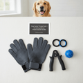 Dog Owner Fitness Bundle — Grooming Gloves & Grip Kit - Leash & Lift