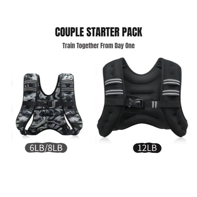 【Summervibes】Zelus Weighted Vests,6/8/12/16/20/25/30Lbs Weight Vest with Detachable Phone Pouch&Reflective Stripes&Adjustable Straps| Exercise Equipment & Workout Enhancer for Motivational Walking, Strength Training, Running, Rucking#Summervibes Summervi