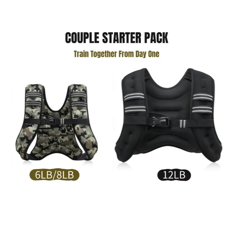 【Summervibes】Zelus Weighted Vests,6/8/12/16/20/25/30Lbs Weight Vest with Detachable Phone Pouch&Reflective Stripes&Adjustable Straps| Exercise Equipment & Workout Enhancer for Motivational Walking, Strength Training, Running, Rucking#Summervibes Summervi