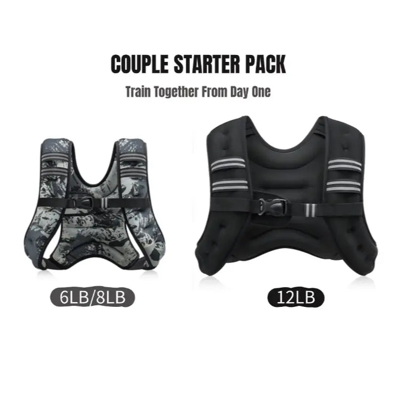 【Summervibes】Zelus Weighted Vests,6/8/12/16/20/25/30Lbs Weight Vest with Detachable Phone Pouch&Reflective Stripes&Adjustable Straps| Exercise Equipment & Workout Enhancer for Motivational Walking, Strength Training, Running, Rucking#Summervibes Summervi